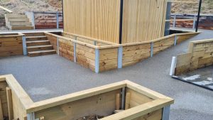 concrete landscaping nelson project