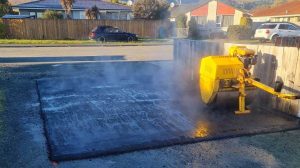 Asphalt carpark preparation