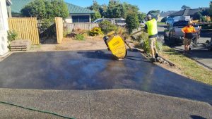 new house driveway in nelson